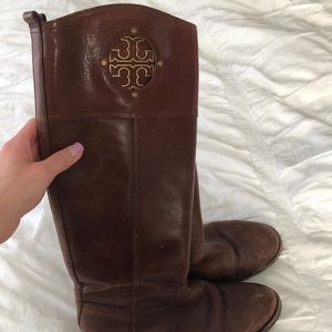 Tory Burch boots, size 7.5, soles have wear